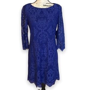 Jessica Howard Sheath Dress Purple Lace Size 6